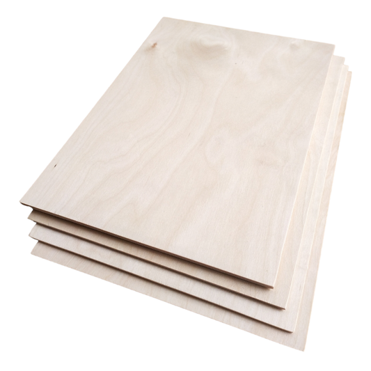 Thin veneer plywood natural Birch surface